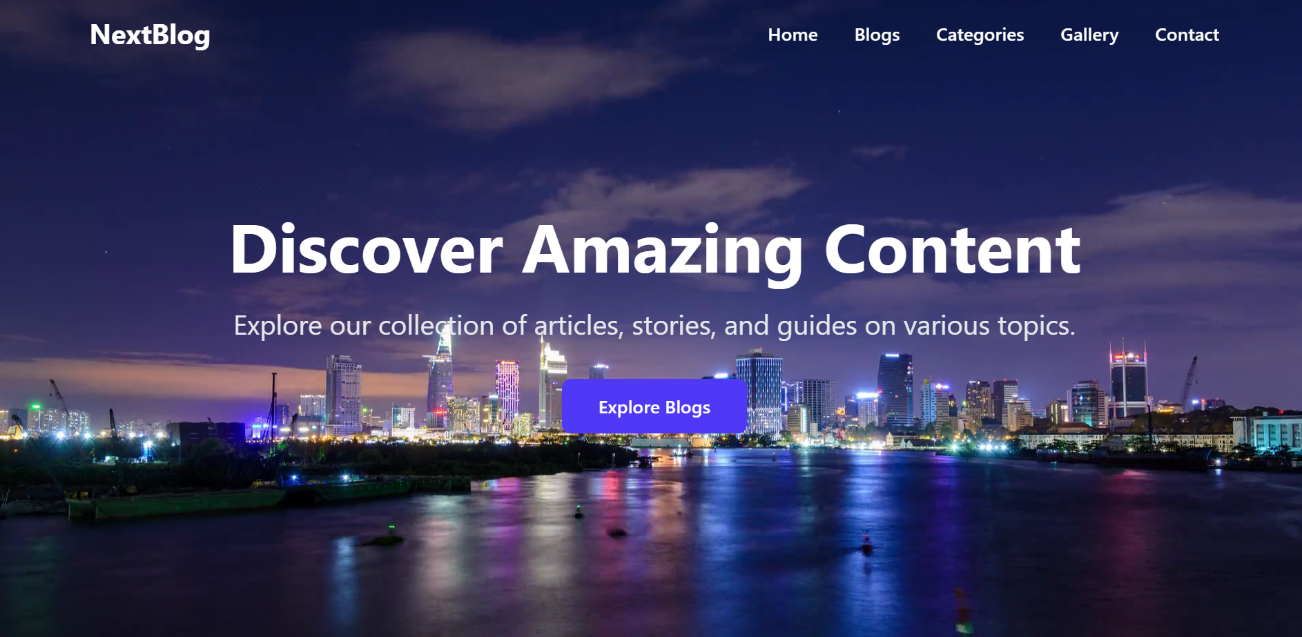 Modern Blog Website
